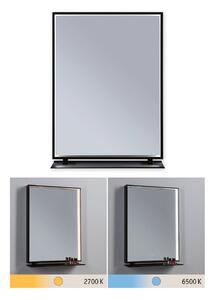 P 71093 LED zrcadlo s osvětlením Miro IP44 měnitelná bílá 230V 11W zrcadlo/černá mat - PAULMANN