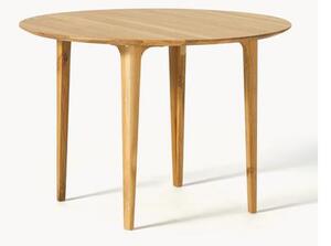 Kulatý jídelní stůl z masivního dubového dřeva Archie, Ø 110 cm