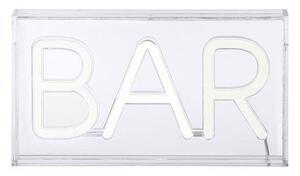 LD 85026-16 NEON-BAR LED nástěnné svítidlo bílé nápis BAR, USB, dekorační šňůrový vypínač - LEUCHTEN DIREKT / JUST LIGHT