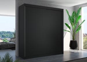 Šatní skříň s posuvnými dveřmi 200 cm HAVRIS - černá