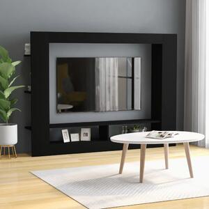 TV skříňka černá 152 x 22 x 113 cm kompozitní dřevo