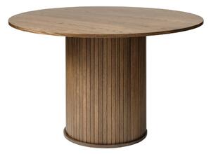 Kulatý jídelní stůl v dekoru dubu ø 120 cm Nola – Unique Furniture