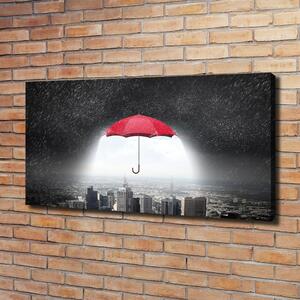 Foto obraz na plátně Deštník nad městem oc-114252006