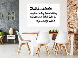 Dobrá nálada vtipná samolepka na zeď šíře 45 cm