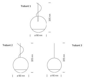 Tecnolumen designová závěsná svítidla Trabant 2