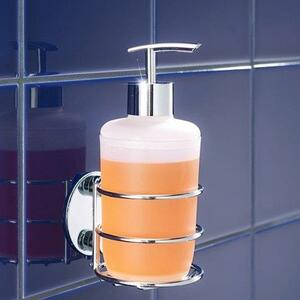 Wenko Turbo-Loc rund Stahl dávkovač mýdla 250 ml stříbrná 18777100