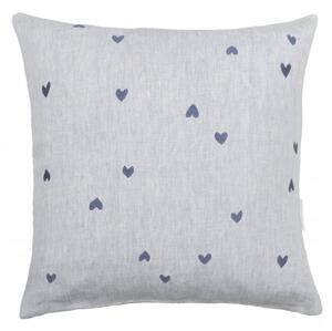 Povlak na polštář BLUE ALL HEARTS, 60x60 cm Bastion Collections AN-CUSHION-127-LB