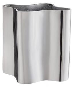 CHROME Váza 30 cm - stříbrná