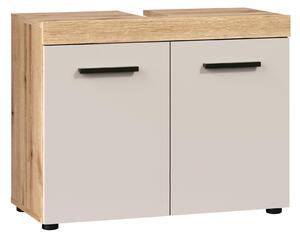 SKŘÍŇKA POD UMYVADLO, kašmírová, barvy dubu, 72/56/34 cm MID.YOU - Koupelnové série, Online Only