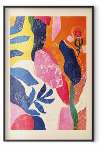 Plakát Colorful Abstraction - A Composition Inspired by the Style of Matisse