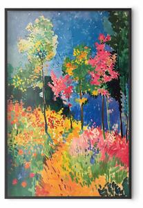 Plakát Colorful Forest - A Painterly Landscape Inspired by the Style of Matisse