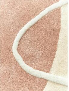Ručně tkaný vlněný koberec s abstraktním vzorem Talitha