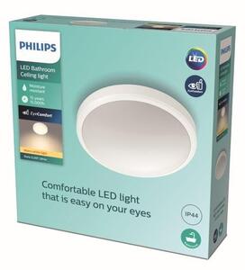 Philips Doris LED CL257 Stropné svítidlo do koupelny kruhové 17W/1500lm 313mm 2700K IP44 bílá