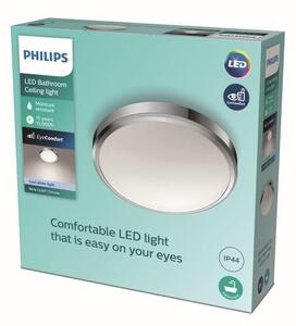Philips Doris LED CL257 Stropné svítidlo do koupelny kruhové 17W/1700lm 313mm 4000K IP44 chrom