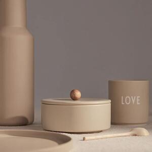 Design Letters Porcelánová dóza s víkem Treasure Bowl - Beige DL202