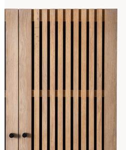 Dřevěná vysoká skříňka Okayama
