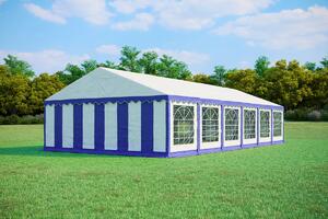 Párty stan 6x12 m PREMIUM - ohnivzdorný barva Modro-bílá