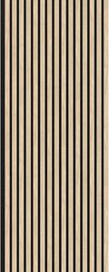 Akustický panel Oak greige 60,4x275 cm lamely na filcu DAP60275DB035