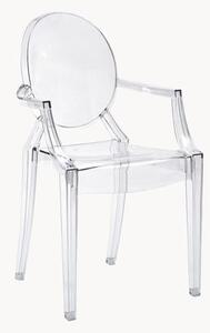Designová židle s područkami Louis Ghost