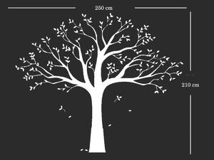 Samolepicí dekorace XXL bílý rodinný strom