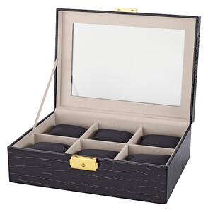 Golden Style Úložný box na hodinky, černá