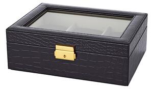 Golden Style Úložný box na hodinky, černá