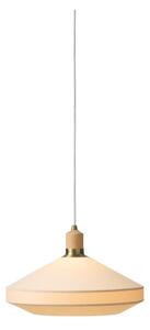 Halo Design 744206-Lustr na lanku PARIS 1xE27/60W/230V pr. 40 cm krém./mosaz/dub