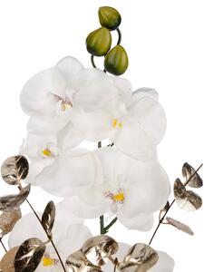 KLiNGEL Dekorace Orchidej, bílá/zlatá