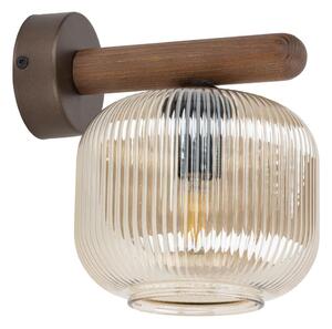 Nástěnná lampa SALVIA 1xE14/10W/230V hnědá/kouřová hnědá