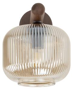 Nástěnná lampa SALVIA 1xE14/10W/230V hnědá/kouřová hnědá