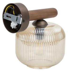 Nástěnná lampa SALVIA 1xE14/10W/230V hnědá/kouřová hnědá