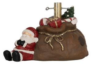 Dekorativní stojan na vánoční stromek ve tvaru Santa Clause – 46x31x30 cm