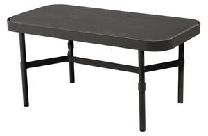 Mindo Konferenční stolek Mindo 100, obdélníkový 83,5x41,5x40 cm, rám lakovaný hliník Off White, deska keramika dekor Basic Neu