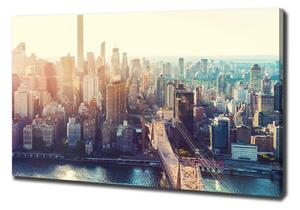 Moderní obraz canvas na rámu New York ptačí pohled oc-117684952