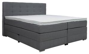 POSTEL BOXSPRING, 180/200 cm, šedá Moderano - Postele s úložným prostorem