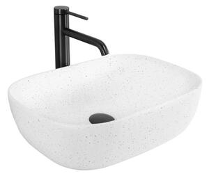 REA-U4001 - Umyvadlo na desku BELINDA 33,5x46,5 cm keramika/matná bílá