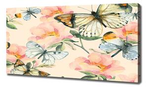 Foto obraz na plátně Motýli a květiny oc-117916209