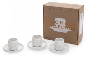 Seletti designový set šálků na kávu Machine Collection - s podšálky
