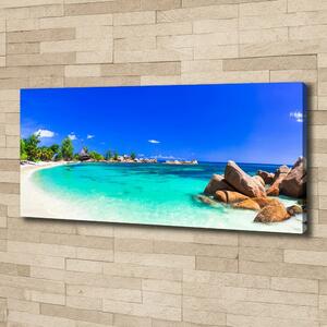 Foto obraz na plátně Pláž Seychely oc-118051170