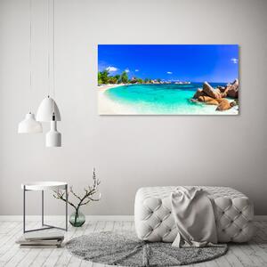Fotoobraz na skle Pláž Seychely osh-118051170