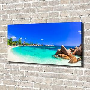 Foto obraz na plátně Pláž Seychely oc-118051170