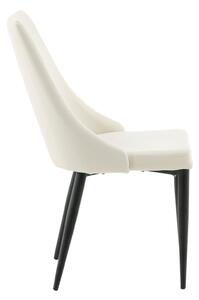 Jídelní židle Leone, 2ks, bílá, S46,5xD63xV91
