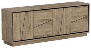 ŠIROKÁ KOMODA, koňaková, 204/84/44 cm Hom`in - Široké komody