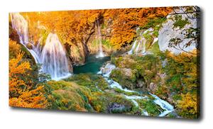 Foto obraz na plátně Vodopád podzim oc-118861565