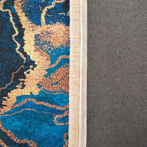 Makro Abra Moderní kusový koberec protiskluzový Horeca-New 111 Abstraktní modrý Rozměr: 60x100 cm