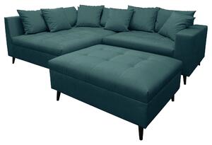 ROHOVÁ SEDAČKA, textil, petrolej MID.YOU - Sedací soupravy, Online Only