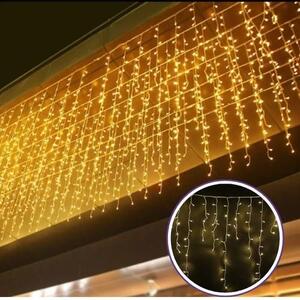 Vánoční světýlka LED záclona FLASH teplá bílá 300 LED