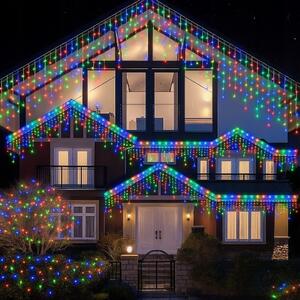 Vánoční světýlka LED záclona FLASH multicolor 300 LED
