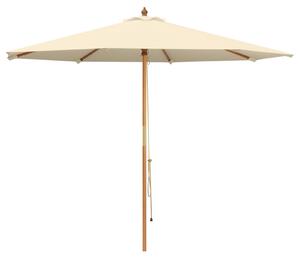 Zahradní slunečník Ø 300 x 248 cm Masivní eukalyptové dřevo