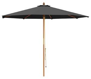 Zahradní slunečník Ø 300 x 248 cm Masivní eukalyptové dřevo